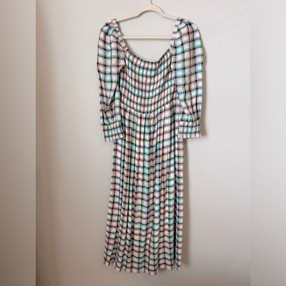 Maeve Cerie Smocked Midi Dress